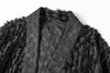 Reversible Kimono Coat - Black Check