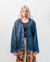 Kimono Blazer - Indigo Textured Denim