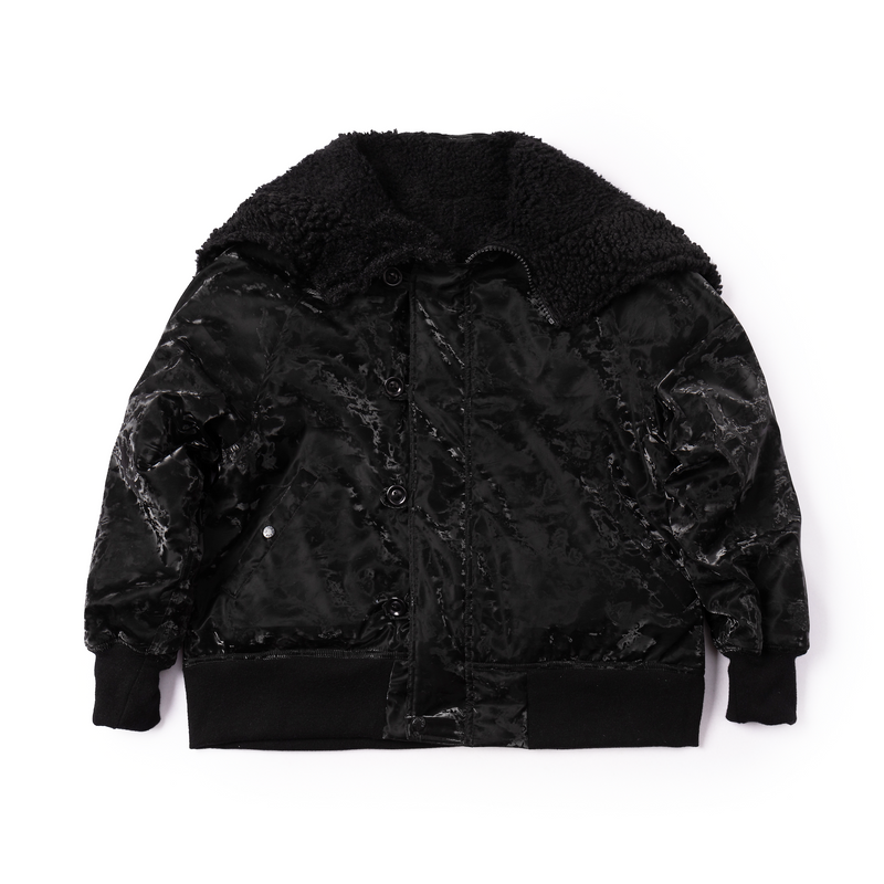 Identity Black Faux Fur Jacket (3090064)