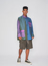Loose Fit Overshirt - Metallic