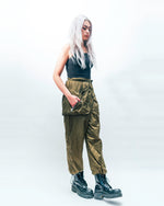 Olive Quilted Wrap Pants (FINAL SALE)