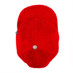 Stylable Brim Corduroy Cap - Fire Red