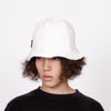 Corduroy Lampshade Hat - White